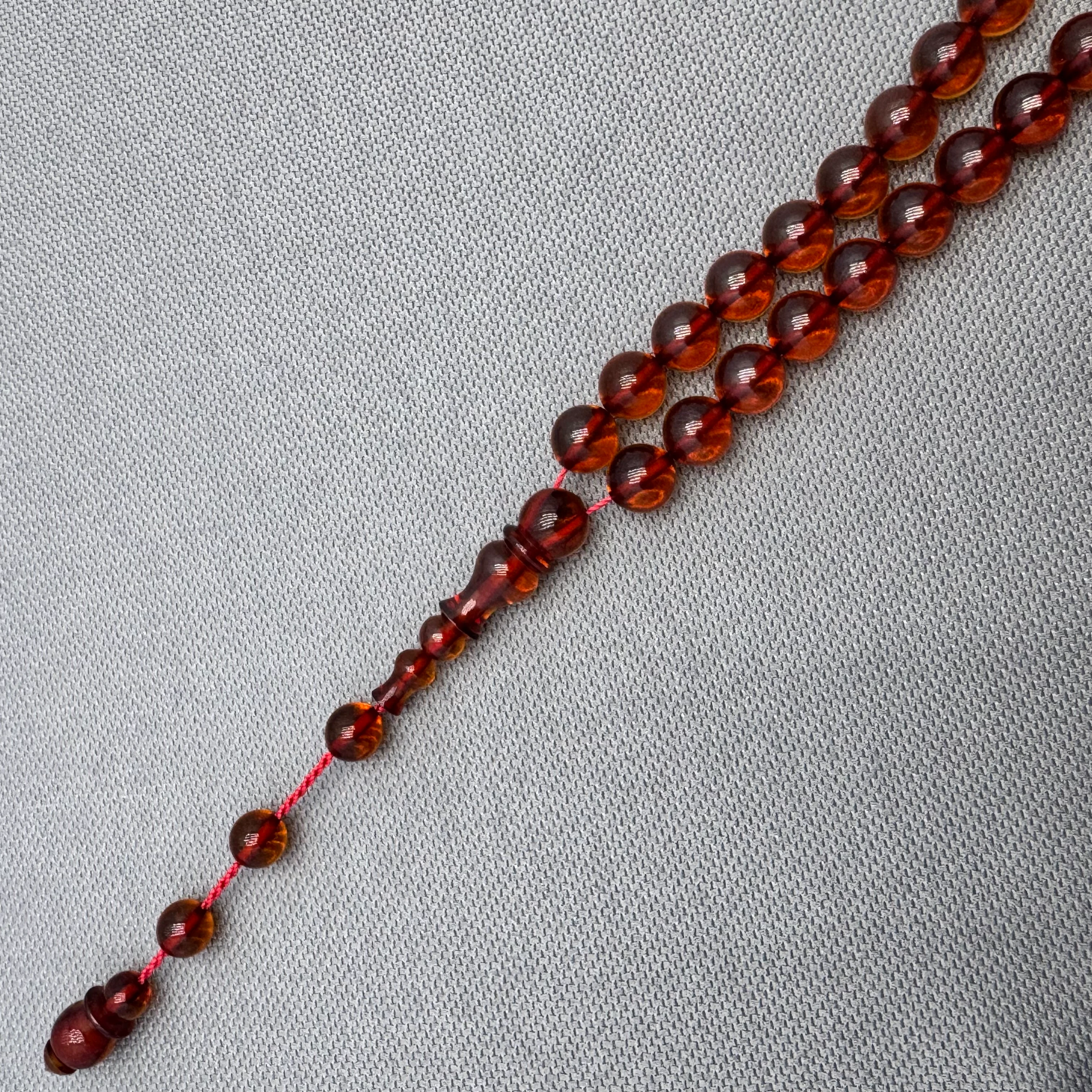 Osmanlı Benzetme Küre Kesim Bal Rengi Ateş Kehribar Tesbih